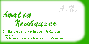 amalia neuhauser business card